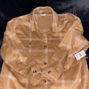 Brown Plaid Women's Jacket